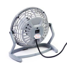 超静音台式迷你USB电风扇 灰色小空间的清凉伴侣